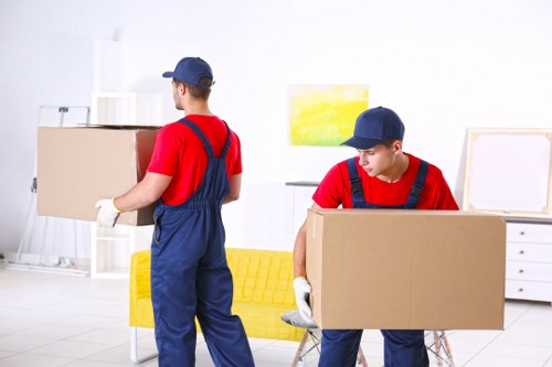 Professional removals team planning a move in Isleworth