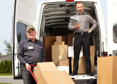 Man and van vehicle ready for a local move in Isleworth
