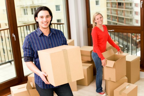 Staff training and PPE used by a professional moving team in Isleworth