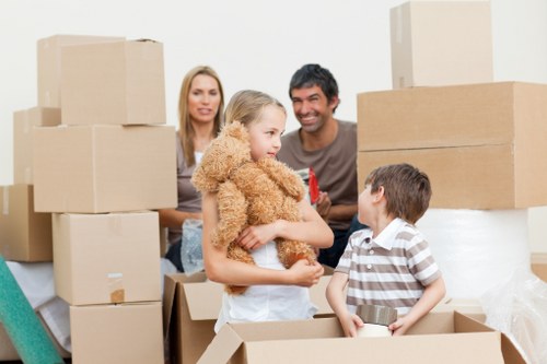 Local removal services preparing items for transport in Isleworth