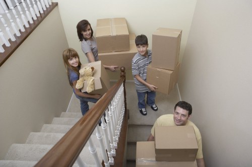 Isleworth moving van ready for a local residential move